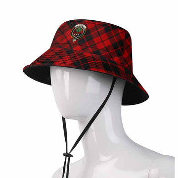 Hogg (Hog) Tartan Fishing Hat with Family Crest