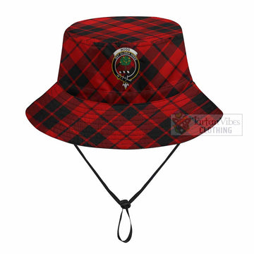 Hogg (Hog) Tartan Fishing Hat with Family Crest