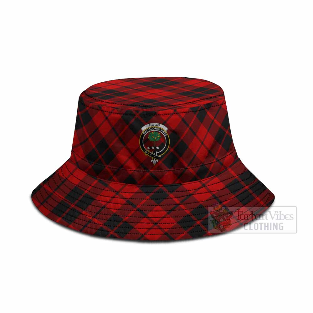 Hogg (Hog) Tartan Fishing Hat with Family Crest