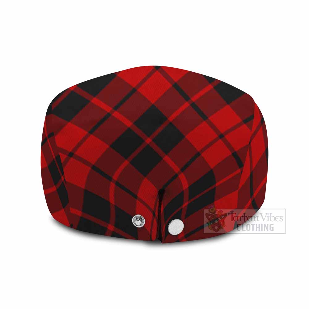 Hogg (Hog) Tartan Flat Cap, Jeff Cap Cross Style with Family Crest - Tartan Vibes Clothing
