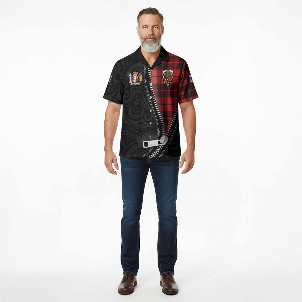 Hogg (Hog) Tartan Hawaiian Shirt New Zealand Pattern Unique Zipper Stylized