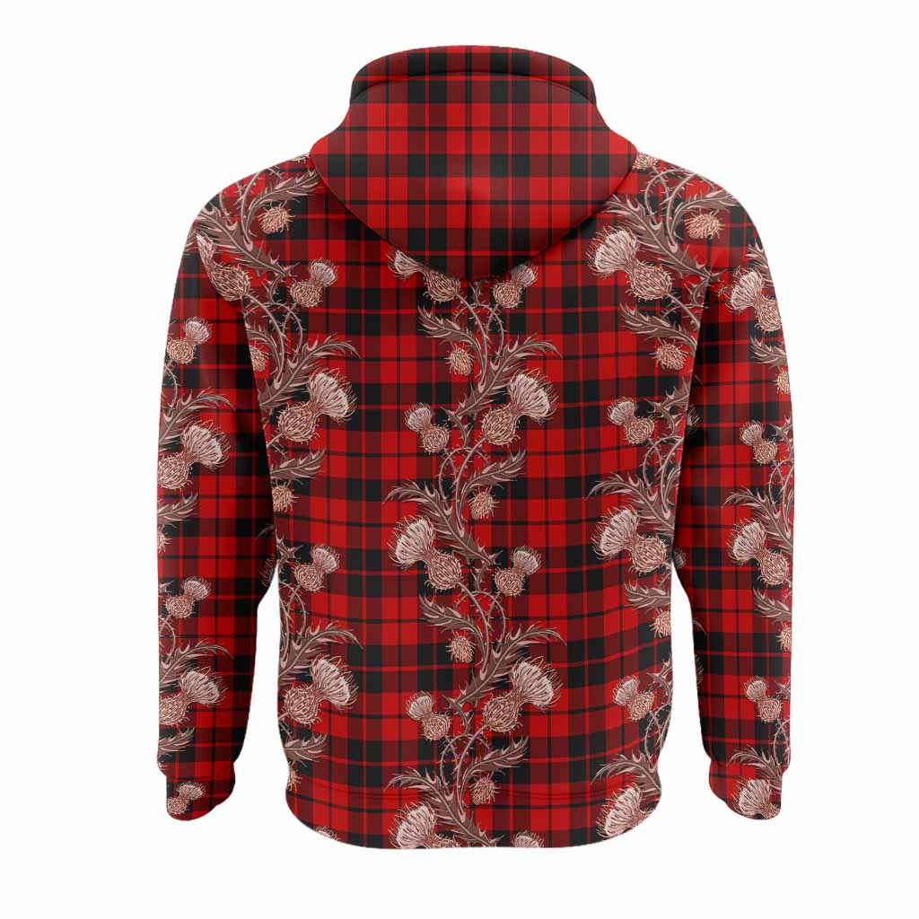 Hogg (Hog) Tartan Hoodie Seamless Scottish Thistle Flowers
