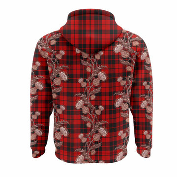 Hogg (Hog) Tartan Hoodie Seamless Scottish Thistle Flowers