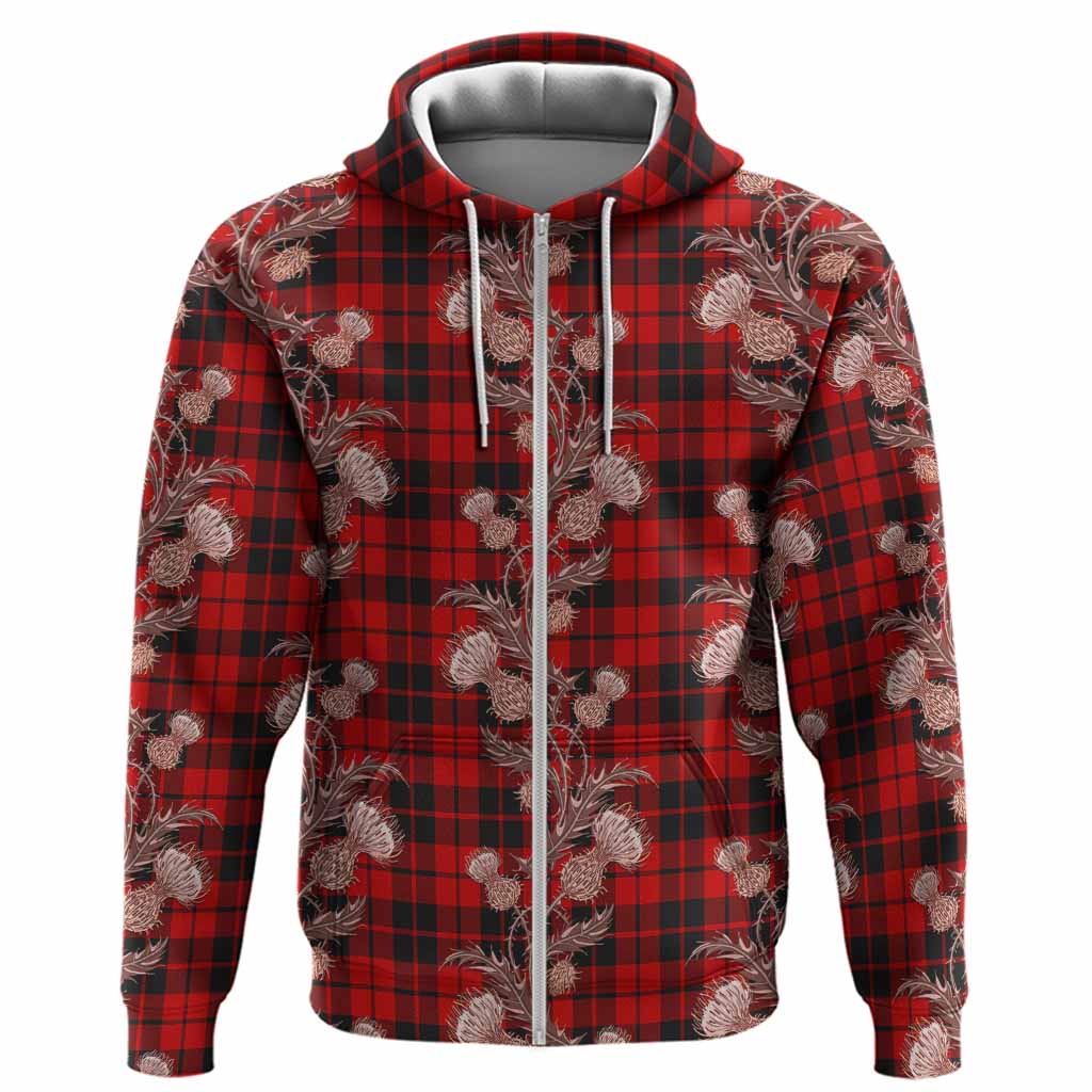 Hogg (Hog) Tartan Hoodie Seamless Scottish Thistle Flowers