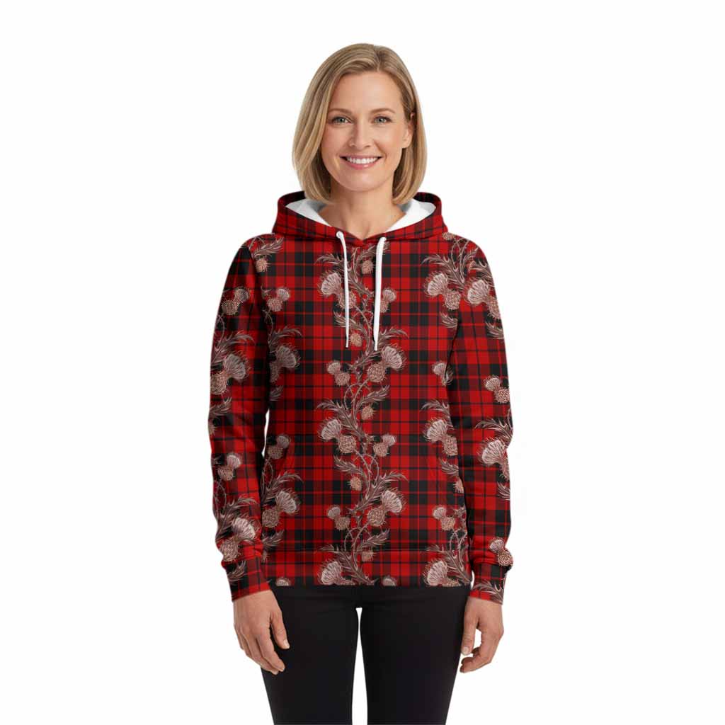 Hogg (Hog) Tartan Hoodie Seamless Scottish Thistle Flowers