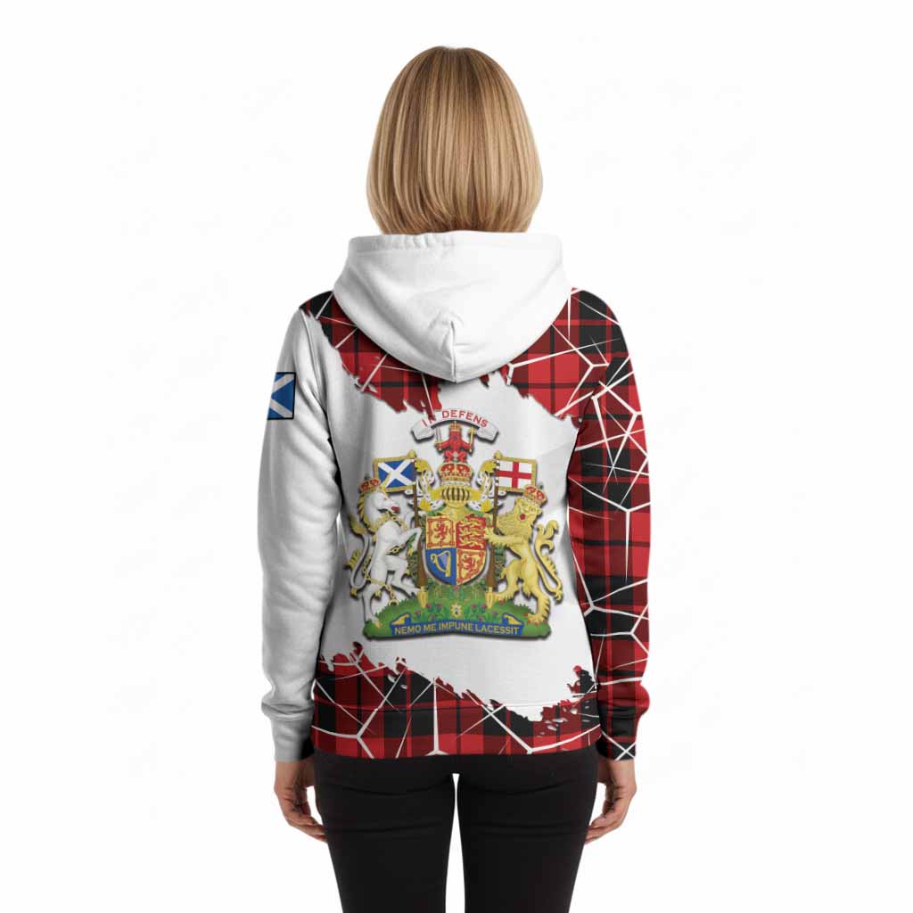 Hogg (Hog) Tartan Hoodie with Family Crest and Lion Rampant Grunge Style