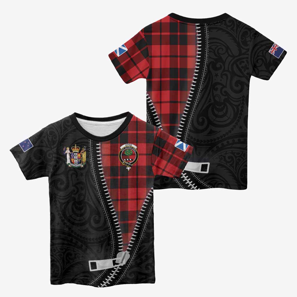 Hogg (Hog) Tartan Kid T-shirt New Zealand Pattern Unique Zipper Stylized