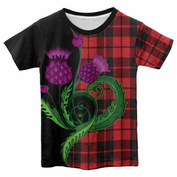 Hogg (Hog) Tartan Kid T-shirt Traditional Scottish Thistle