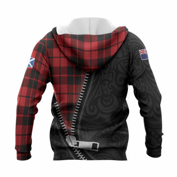 Hogg (Hog) Tartan Knitted Hoodie New Zealand Pattern Unique Zipper Stylized
