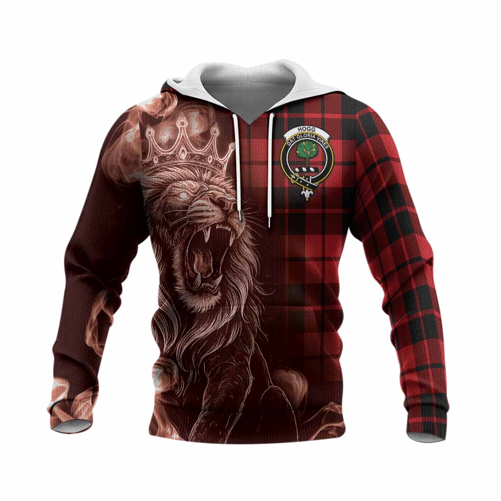 Hogg (Hog) Tartan Knitted Hoodie Roaring Lion Heritage