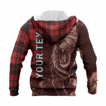 Hogg (Hog) Tartan Knitted Hoodie Roaring Lion Heritage