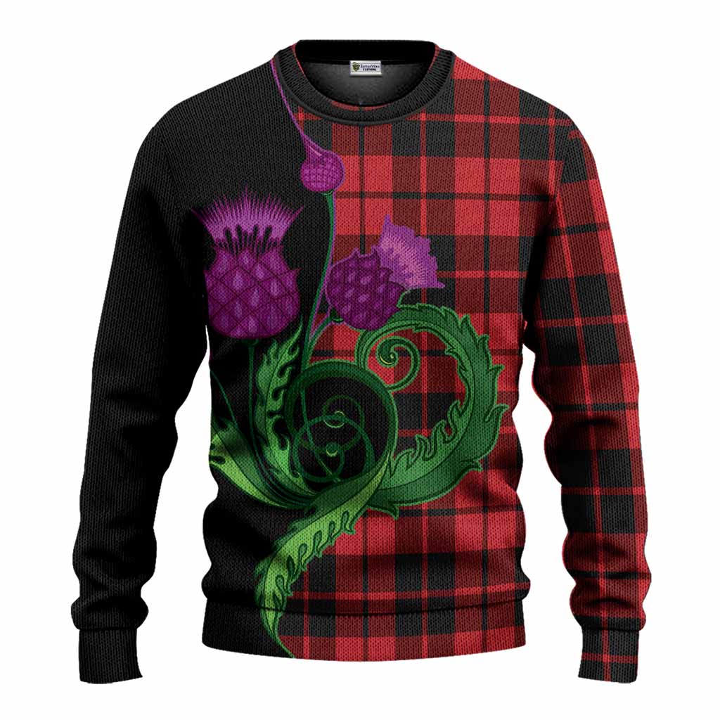 Hogg (Hog) Tartan Knitted Sweater Traditional Scottish Thistle