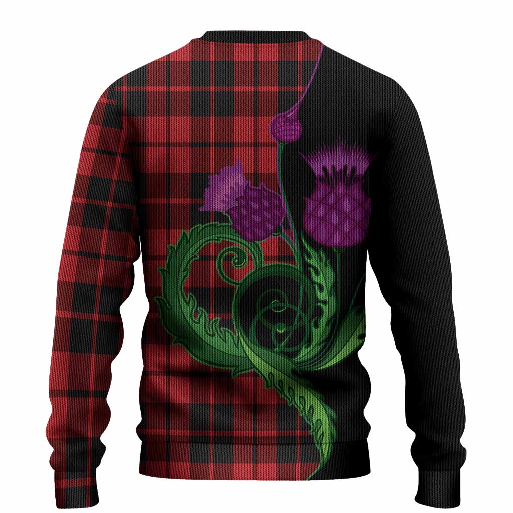 Hogg (Hog) Tartan Knitted Sweater Traditional Scottish Thistle