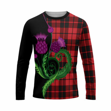 Hogg (Hog) Tartan Long Sleeve T-Shirt Traditional Scottish Thistle