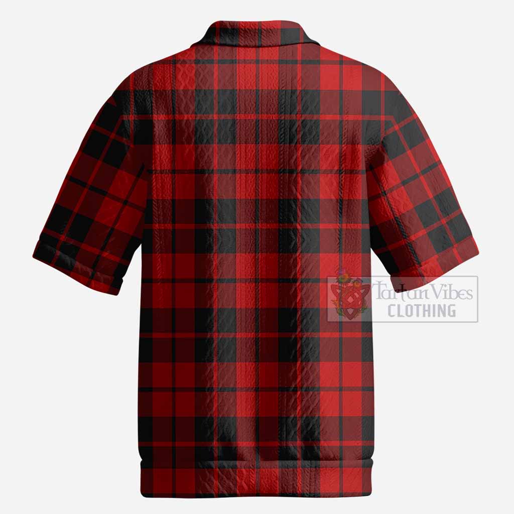Hogg (Hog) Tartan Men’s Polo Sweater Top with Family Crest