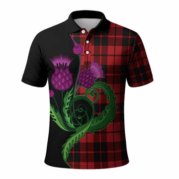 Hogg (Hog) Tartan Polo Shirt Traditional Scottish Thistle
