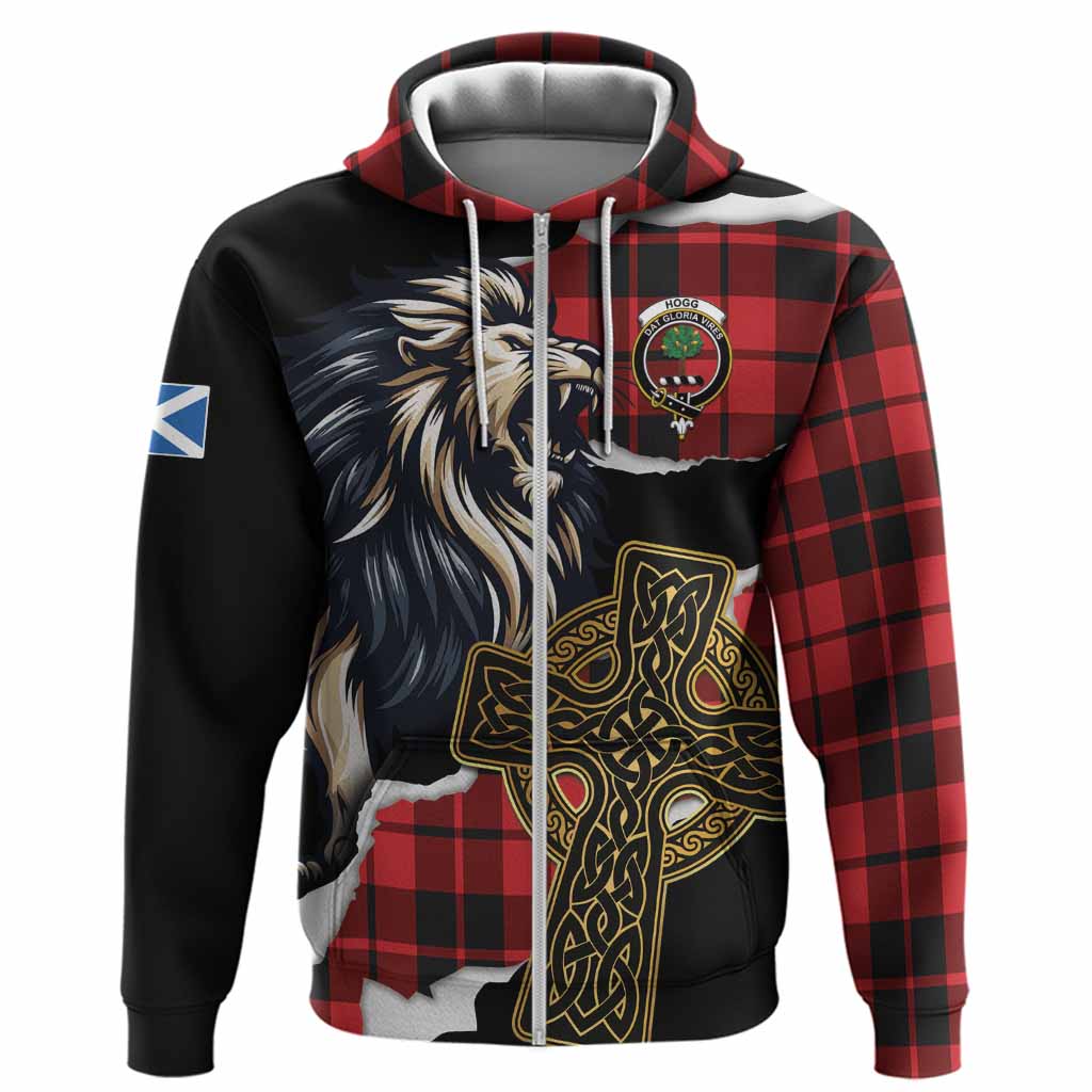 Hogg (Hog) Tartan Scottish Hoodie Lion Celtic Heritage