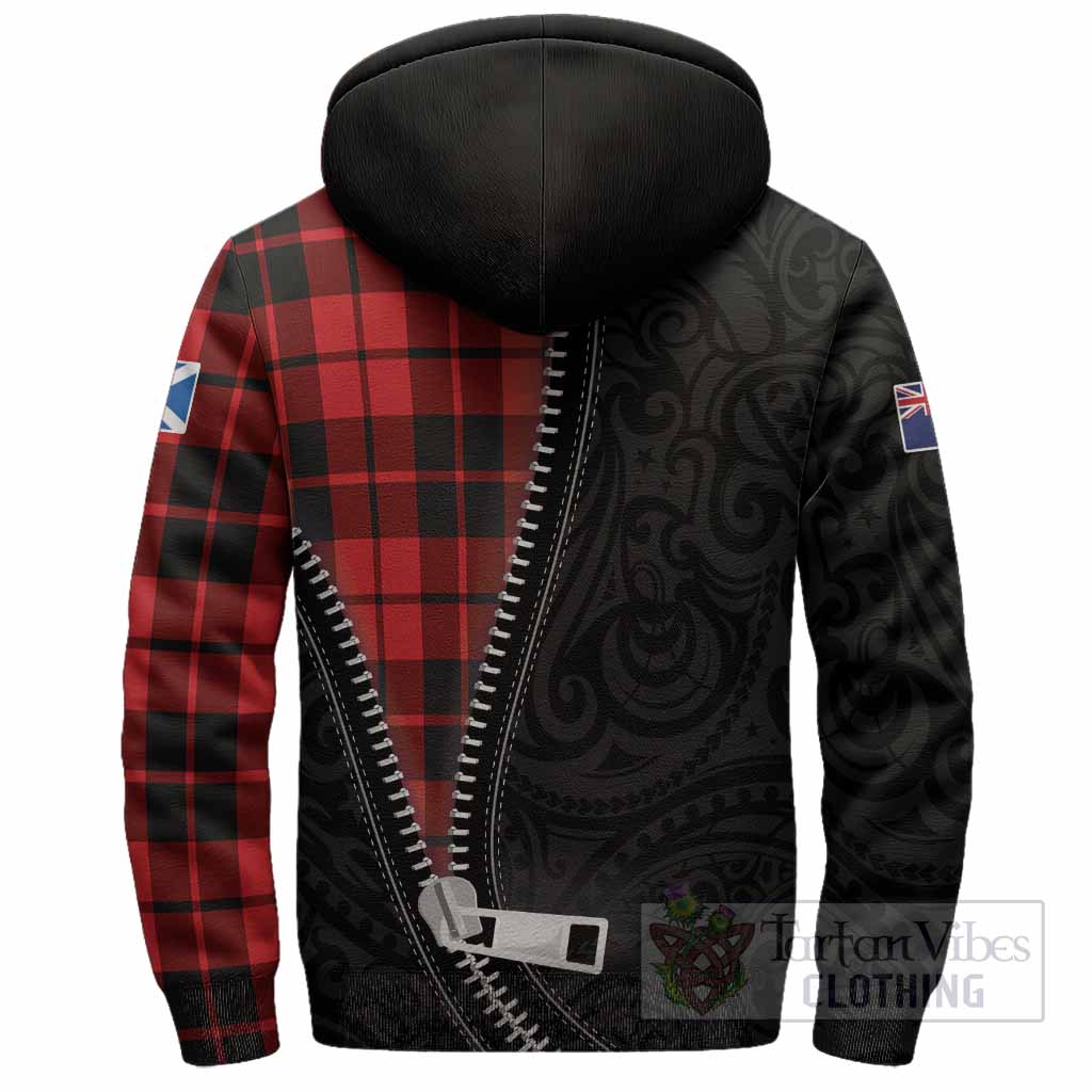 Hogg (Hog) Tartan Sherpa Hoodie New Zealand Pattern Unique Zipper Stylized