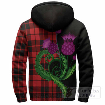 Hogg (Hog) Tartan Sherpa Hoodie Traditional Scottish Thistle