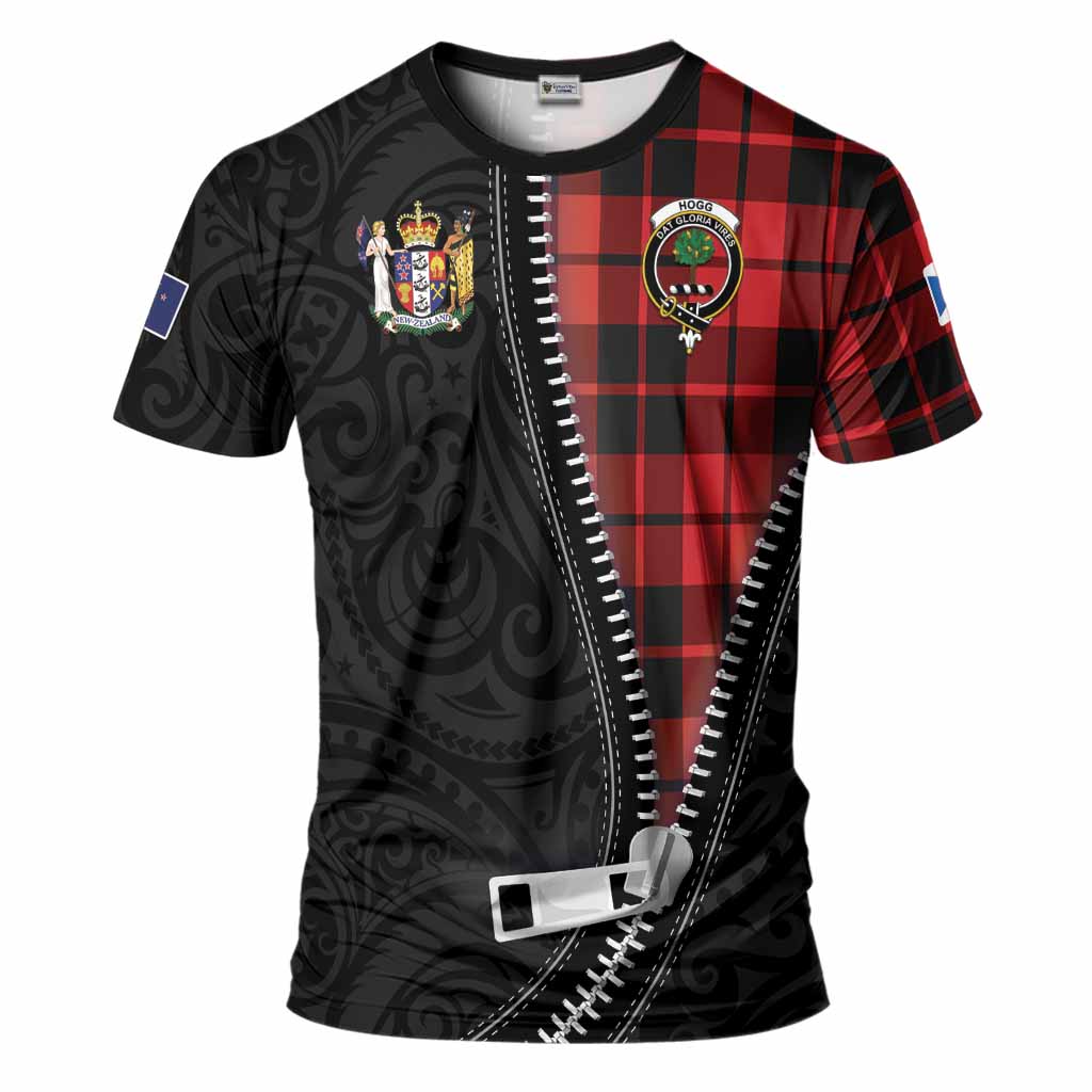 Hogg (Hog) Tartan T-Shirt New Zealand Pattern Unique Zipper Stylized