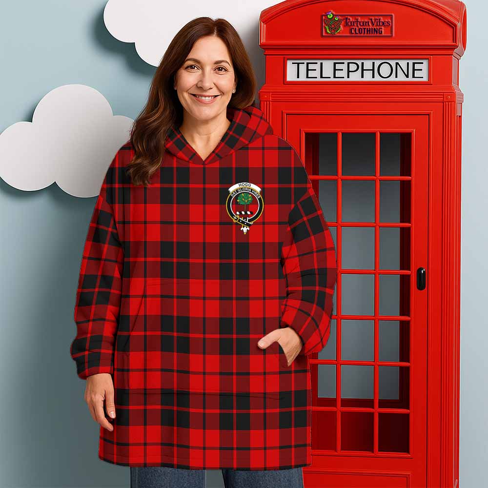 Hogg (Hog) Tartan Wearable Blanket with Family Crest - Tartan Vibes Clothing