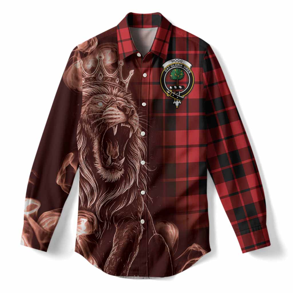 Hogg (Hog) Tartan Women Casual Shirt Roaring Lion Heritage