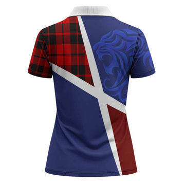 Hogg (Hog) The Scottish Football Crest Women Polo Shirt Lion-Tartan Army