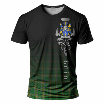 Holland Irish Clan T-Shirt with Coat of Arms Erin Go Bragh Celtic Inspired