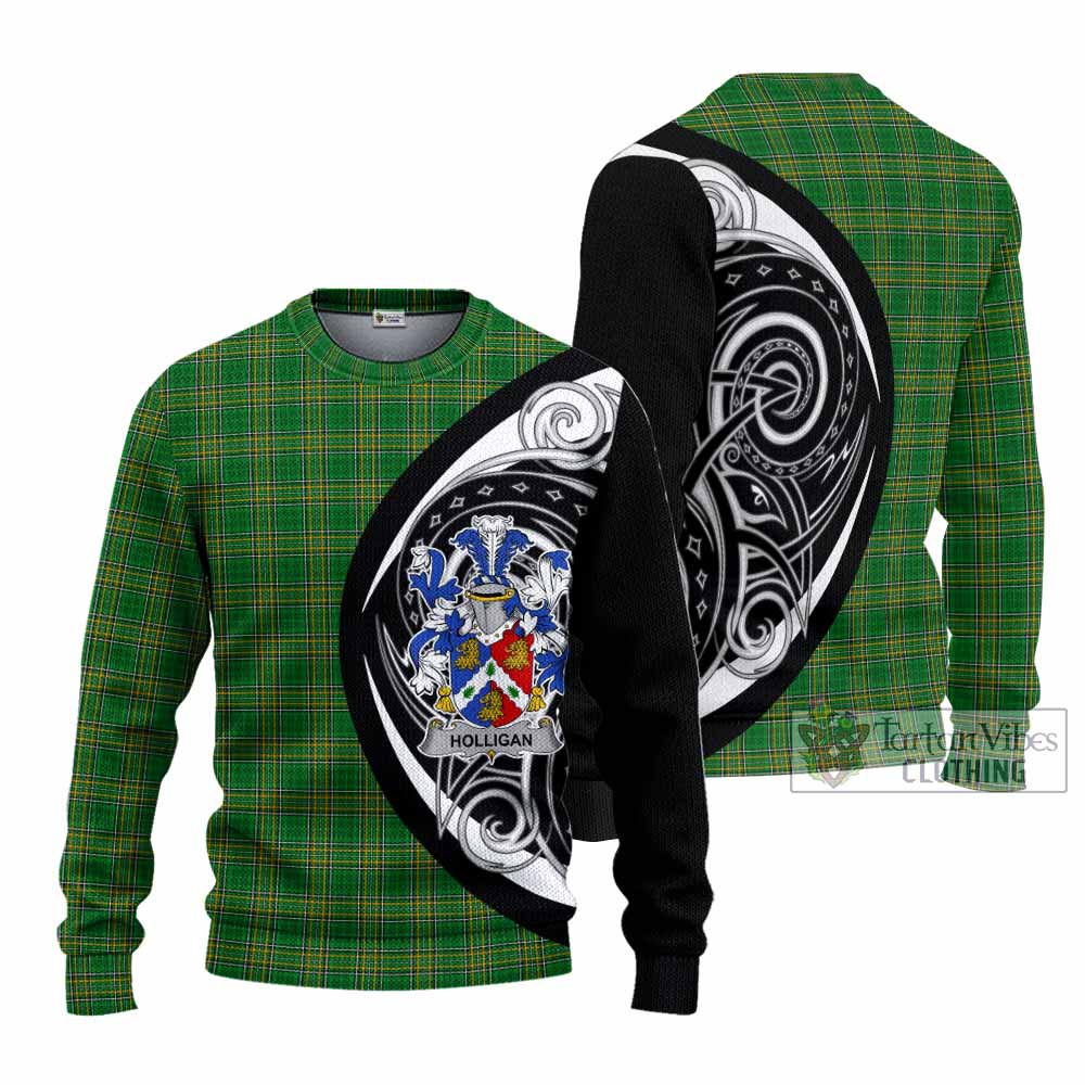 Tartan Vibes Clothing Holligan Irish Clan Knitted Sweater Celtic Circle Style