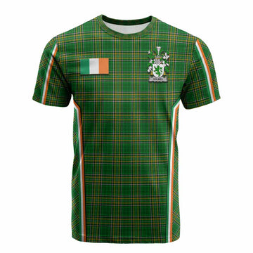 Holmes Irish Clan Coat of Arm Tartan Cotton T-shirt Flag Style