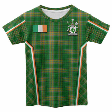 Holmes Irish Clan Coat of Arm Tartan Kid T-shirt Flag Style