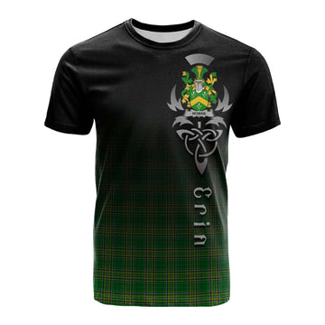 Homan Irish Clan Cotton T-shirt with Coat of Arms Erin Go Bragh Celtic Inspired