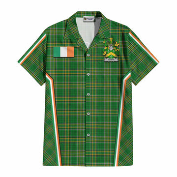 Homan Irish Clan Coat of Arm Tartan Cotton Hawaiian Shirt Flag Style