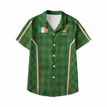 Homan Irish Clan Coat of Arm Tartan Kid Hawaiian Shirt Flag Style