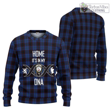 Home (Hume) Tartan Knitted Sweater with Family Crest DNA In Me Style Unisex - Tartanvibesclothing Shop
