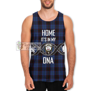 Home (Hume) Tartan Men's Tank Top with Family Crest DNA In Me Style Men - Tartanvibesclothing Shop