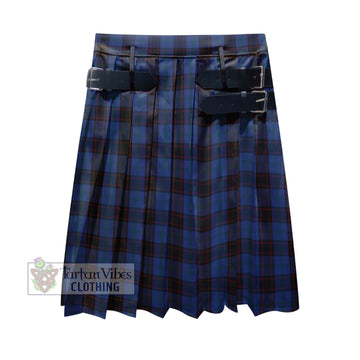 Home Tartan Men's Pleated Skirt - Fashion Casual Retro Scottish Kilt Style