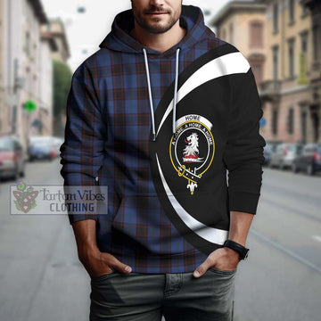 Tartan Vibes Clothing Home Tartan Hoodie with Family Crest Circle Style