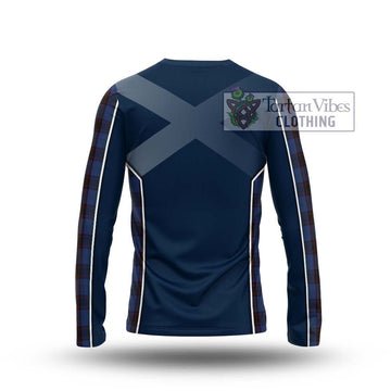 Home (Hume) Tartan Long Sleeve T-Shirt with Family Crest and Lion Rampant Vibes Sport Style - Tartan Vibes Clothing