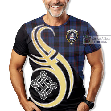 Tartan Vibes Clothing Home Tartan T-Shirt with Family Crest and Celtic Symbol Style
