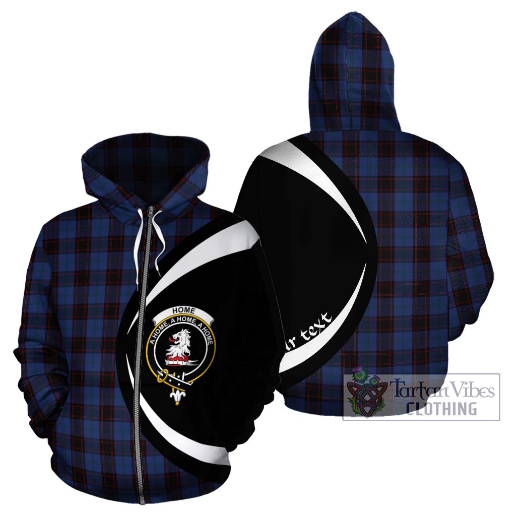 Tartan Vibes Clothing Home Tartan Hoodie with Family Crest Circle Style
