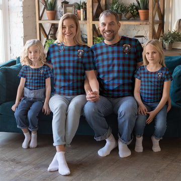 Home Ancient Tartan T-Shirt with Family Crest