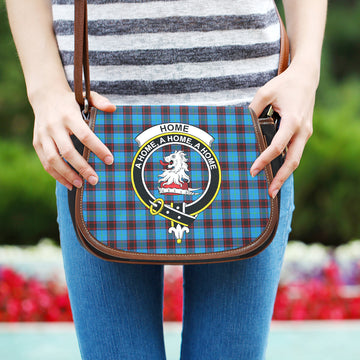 Home Ancient Tartan Saddle Bag with Family Crest