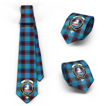Home Ancient Tartan Classic Necktie with Family Crest