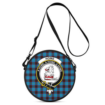 Home Ancient Tartan Round Satchel Bags with Family Crest