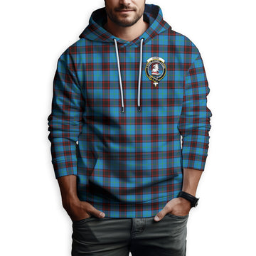 Home Ancient Tartan Hoodie with Family Crest