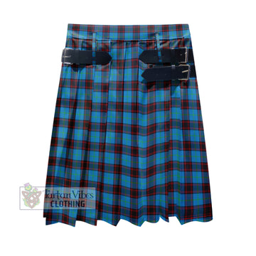 Home Ancient Tartan Men's Pleated Skirt - Fashion Casual Retro Scottish Kilt Style