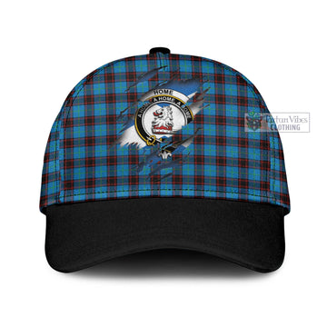 Home Ancient Tartan Classic Cap with Family Crest In Me Style
