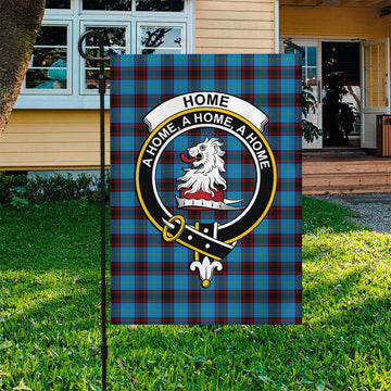 Home Ancient Tartan Flag with Family Crest