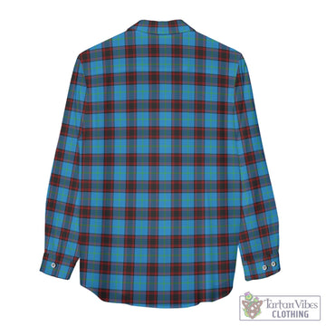 Home Ancient Tartan Womens Casual Shirt with Family Crest
